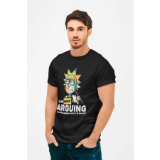 D&B Férfi/Unisex Póló MO00049 RickAndMorty Fekete-Méret 3XL férfi póló