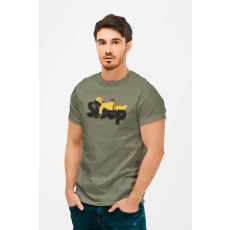  D&B Férfi/Unisex Póló MO00056 TheSimpsons Katonai zöld-Méret M