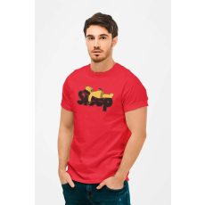 D&B Férfi/Unisex Póló MO00056 TheSimpsons Piros-Méret 2XL