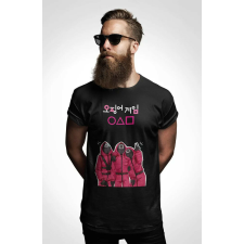 D&B Férfi/Unisex Póló MO00059 Squid Game Fekete-Méret L férfi póló