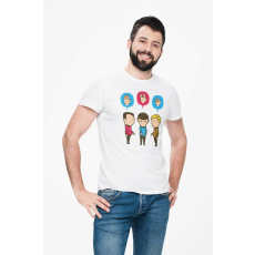  D&B Férfi/Unisex Póló MO00067 Star Trek Fehér-Méret M