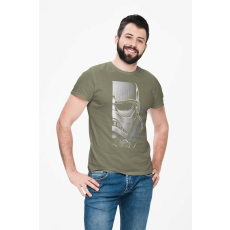 D&B Férfi/Unisex Póló MO00070 Star Wars Katonai zöld-Méret 4XL