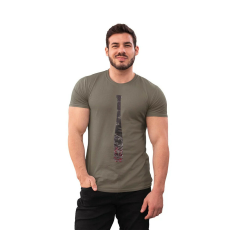  D&B Férfi/Unisex Póló MO00075 Walking Dead Katonai zöld-Méret S