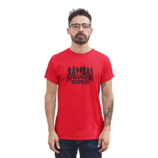 D&B Férfi/Unisex Póló MO00082 Stranger Things Piros 4XL férfi póló