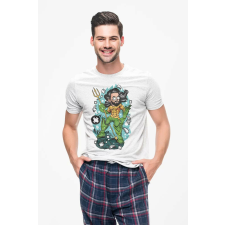 D&B Férfi Unisex Póló PC00002 Aquaman Fehér-Méret XL férfi póló