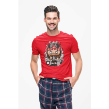 D&B Férfi Unisex Póló PC00003 AXL Rose Piros-Méret 2XL férfi póló