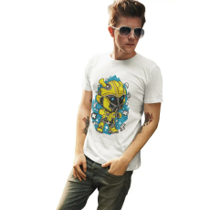  D&B Férfi Unisex Póló PC00006 Bumble Bee Fehér-Méret L