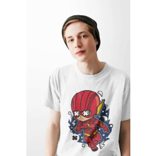 D&B Férfi Unisex Póló PC00011 Flash Fehér-Méret 2XL férfi póló