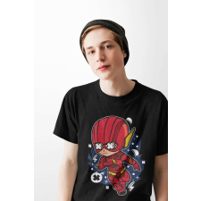 D&B Férfi Unisex Póló PC00011 Flash Fekete-Méret 3XL férfi póló