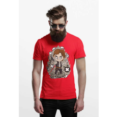  D&B Férfi Unisex Póló PC00012 Han Solo Piros-Méret 3XL