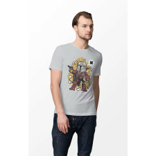  D&amp;B Férfi Unisex Póló PC00017 Mandalorian Szürke-Méret XL férfi póló
