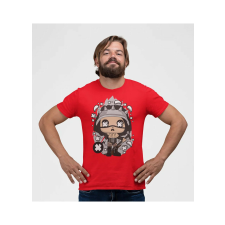 D&B Férfi Unisex Póló PC00018 Marilyn Manson Piros-Méret 5XL férfi póló