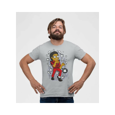  D&B Férfi Unisex Póló PC00020 Michael Jackson Zombie Szürke-Méret XL