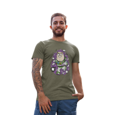  D&B Férfi/Unisex Póló PC00029 Buzz Lightyear Katonai zöld-Méret S