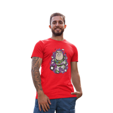 D&B Férfi/Unisex Póló PC00029 Buzz Lightyear Piros-Méret M férfi póló