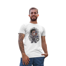 D&B Férfi/Unisex Póló PC00032 Cyborg Fehér-Méret 5XL férfi póló