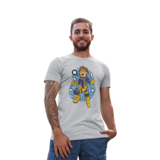  D&amp;B Férfi/Unisex Póló PC00033 Cyclop Szürke-Méret 5XL férfi póló