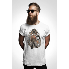 D&B Férfi/Unisex Póló PC00042 Fredy Krueger Fehér-Méret M férfi póló