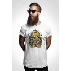  D&B Férfi/Unisex Póló PC00044 Garo Fehér-Méret L