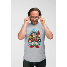  D&B Férfi/Unisex Póló PC00062 Krang Szürke-Méret 3XL