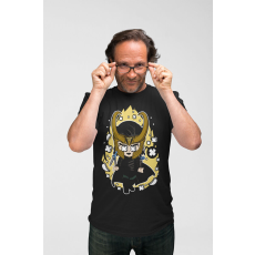  D&B Férfi/Unisex Póló PC00064 Loki Fekete-Méret 3XL