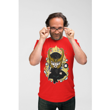 D&B Férfi/Unisex Póló PC00064 Loki Piros-Méret 5XL férfi póló
