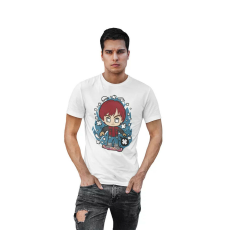  D&B Férfi/Unisex Póló PC00067 Marty Mcfly Fehér-Méret 5XL
