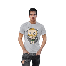  D&B Férfi/Unisex Póló PC00070 McGregor Szürke-Méret 3XL