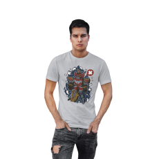  D&B Férfi/Unisex Póló PC00071 Megazord Szürke-Méret 2XL