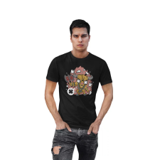 D&B Férfi/Unisex Póló PC00073 Minotaur Fekete-Méret 3XL férfi póló