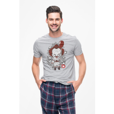  D&B Férfi/Unisex Póló PC00080 Pennywise Szürke-Méret XL