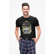 D&B Férfi/Unisex Póló PC00087 PubG Fekete-Méret S férfi póló