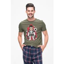 D&B Férfi/Unisex Póló PC00088 Punisher Katonai zöld-Méret 3XL férfi póló