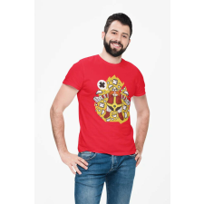 D&B Férfi/Unisex Póló PC00093 Robotnik Piros-Méret 3XL férfi póló