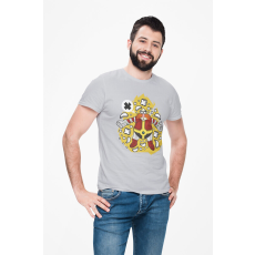  D&B Férfi/Unisex Póló PC00093 Robotnik Szürke-Méret XL