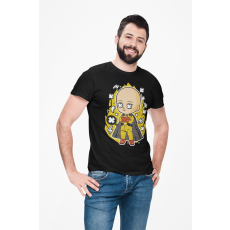  D&B Férfi/Unisex Póló PC00096 Saitama Fekete-Méret 4XL