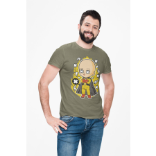 D&B Férfi/Unisex Póló PC00096 Saitama Katonai zöld-Méret S férfi póló
