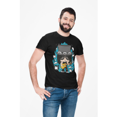  D&B Férfi/Unisex Póló PC00100 Slash Fekete-Méret 5XL