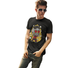  D&B Férfi/Unisex Póló PC00106 Star Lord Fekete-Méret XL