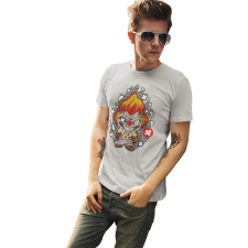 D&B Férfi/Unisex Póló PC00113 Twisted Metal Szürke-Méret S férfi póló