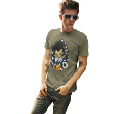 D&B Férfi/Unisex Póló PC00115 Vegeta Katonai zöld-Méret XL férfi póló