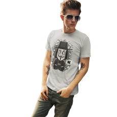  D&B Férfi/Unisex Póló PC00116 Vendetta Szürke-Méret 3XL