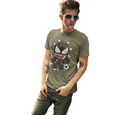 D&B Férfi/Unisex Póló PC00117 Venom Katonai zöld-Méret S férfi póló