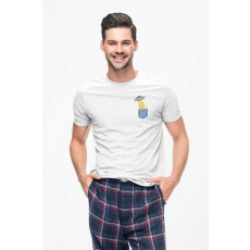  D&B Férfi/Unisex Póló PO00001 Alien Pocket Fehér-Méret 5XL