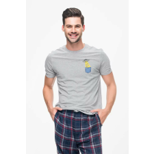 D&B Férfi/Unisex Póló PO00001 Alien Pocket Szürke-Méret 5XL férfi póló