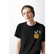 D&B Férfi/Unisex Póló PO00013 Ghost Pocket Fekete-Méret 3XL férfi póló