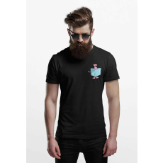  D&B Férfi/Unisex Póló PO00025 Pink Panther Pocket Fekete-Méret 2XL