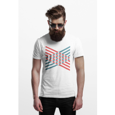 D&B Férfi/Unisex Póló ST00008 Abstrakt Fehér-Méret 4XL férfi póló