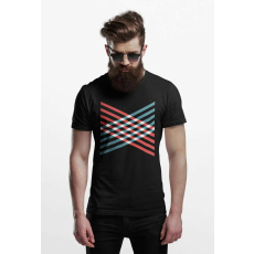  D&B Férfi/Unisex Póló ST00008 Abstrakt Fekete-Méret 4XL