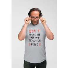  D&B Férfi/Unisex Póló ST00009 Teacher Szürke-Méret 3XL